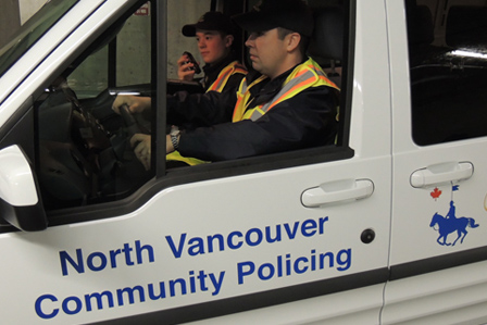 Commmunity Policing Vehicle on patrol