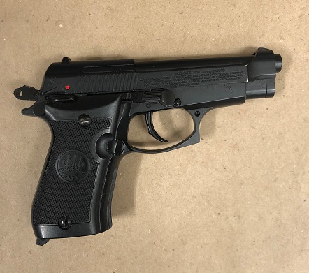 Replica handgun seized by police