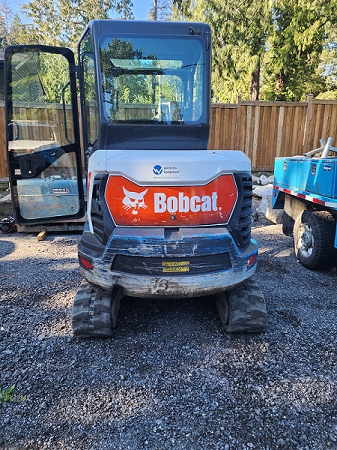 Stolen Commercial Equipment - Back of Bobcat