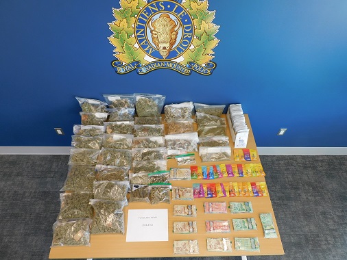 Suspected drugs and cash