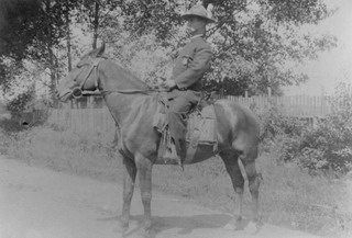 picture of Chief Constable Edwin Pope on a horse