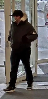 Suspect at the entrance