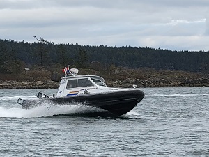 RCMP boat on water