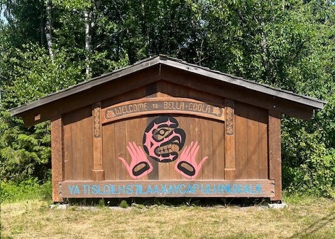 Welcome to Bella Coola sign