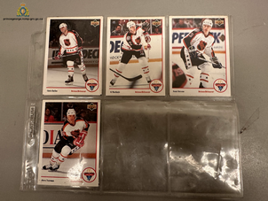 Photo of the recoverred hockey cards